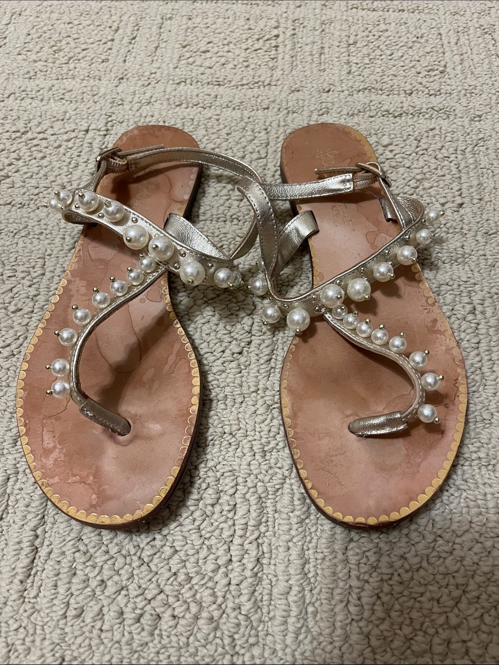 Lilly Pulitzer sandals size 6 GUC